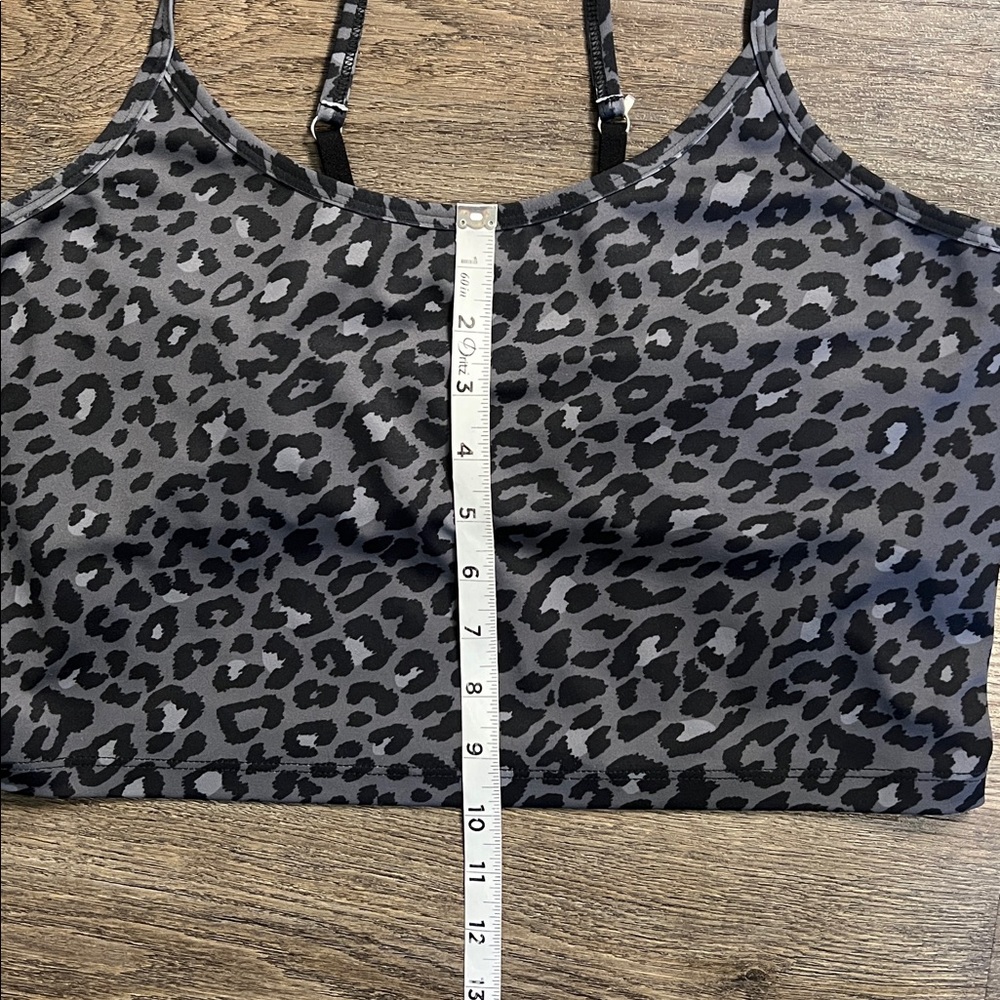 Beyond Yoga Black Leopard Print Strappy Athletic Sports Bra Size XL - Picture 9 of 11